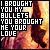 My Chemical Romance's 'I Brought You My Bullets, You Brought Me Your Love' fanlisting button